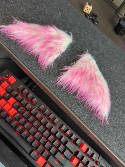 Fox Ears — Leather and faux fur