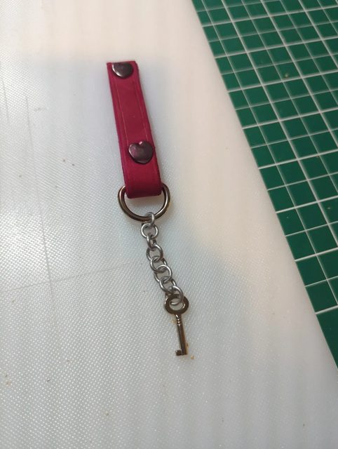 Key Fob — Dyed leather and hardware