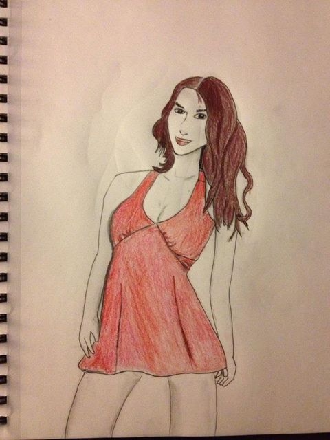 Sketch 071 — Graphite and Prismacolor